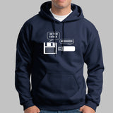 Floppy Disk And USB Flash Drive Funny Conversation T-Shirt For Men