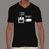 Floppy Disk And USB Flash Drive Funny Conversation T-Shirt For Men