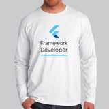 Flutter Framework Developer Men’s Profession Full Sleeve T-Shirt India