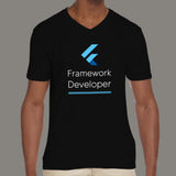 Flutter Framework Developer Men’s Profession V Neck T-Shirt Online
