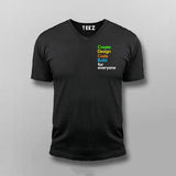 Create Design Code Build For Everyone Google V-neck T-shirt For Men Online India