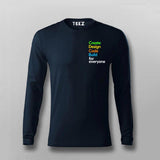 Create Design Code Build For Everyone Google T-shirt For Men