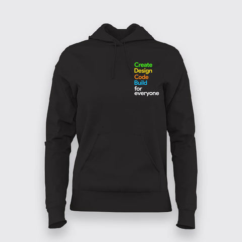 Create Design Code Build For Everyone Google Hoodies For Women Online India