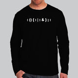 Bash Fork Bomb Full Sleeve T-Shirt For Men Online India