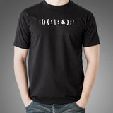 Bash Fork Bomb T-Shirt For Men India