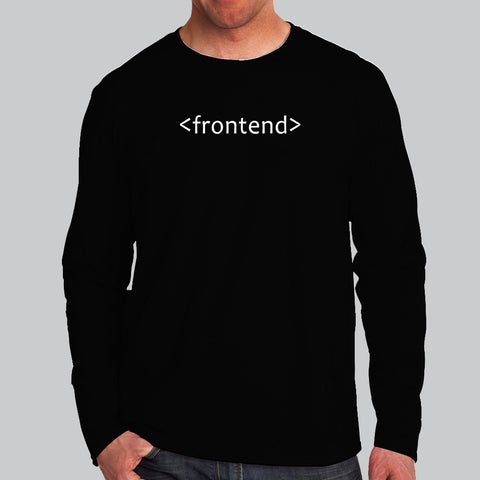 Frontend Backend Men's Coding T-Shirt for Computer Programmers
