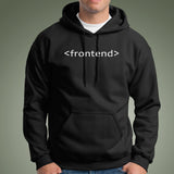 Frontend Backend Men's Coding Hoodies for Computer Programmers Online India