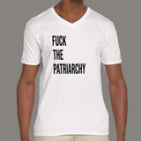 Fuck The Patriarchy Men's V Neck T-Shirt India