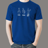 Fuck Yeah! Hand Sign T-Shirt For Men