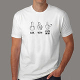 Fuck Yeah! Hand Sign T-Shirt For Men