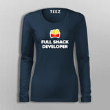 Full Snack Developer T-Shirt For Women