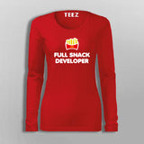 Full Snack Developer T-Shirt For Women