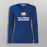 Full Snack Developer T-Shirt For Women