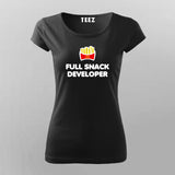 Full Snack Developer T-Shirt For Women