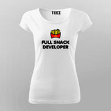 Full Snack Developer T-Shirt For Women Online India