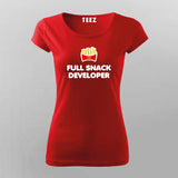 Full Snack Developer T-Shirt For Women