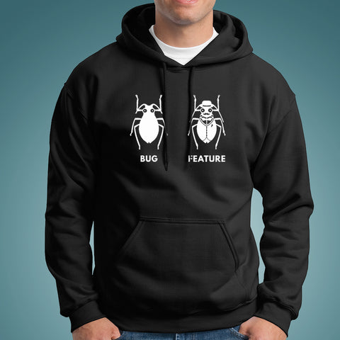 Funny Feature Bug Programmer Hoodies Online India