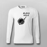 Funny Black Holes Men’s Science Full Sleeve T-Shirt Online