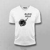 Funny Black Holes V Neck T-Shirt Online India