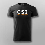 Funny CSI Can't Stand Idiots Men's Sarcasm T-Shirt Online India