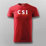 Funny CSI Can't Stand Idiots Men's Sarcasm T-Shirt