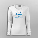 Funny Dell Parody Logo Computer Tech Support T-Shirt For Women