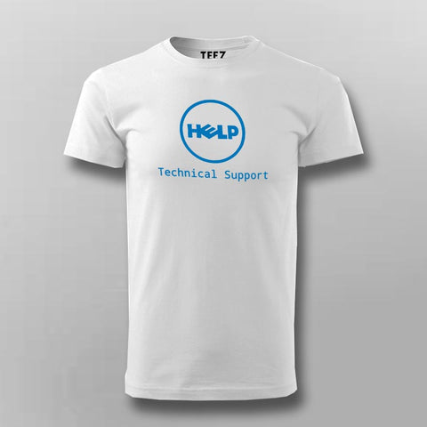 Funny Dell Parody Logo Computer Tech Support T-Shirt For Men Online India