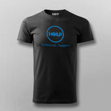 Funny Dell Parody Logo Computer Tech Support T-Shirt For Men
