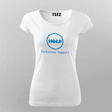 Funny Dell Parody Logo Computer Tech Support T-Shirt For Women Online India