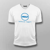 Funny Dell Parody Logo Computer Tech Support Vneck T-Shirt For Men Online