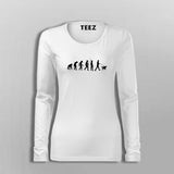 Funny Dog Owner Evolution Women's Dog Evolution Fullsleeve T-Shirt India Online