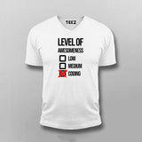 Level Of Awesomeness Low Medium Coding Funny programmer Hoodie For Men Online India