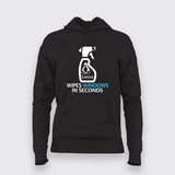 Funny Linux Cleaner Programmer Funny Hoodie For Women Online India