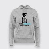 Funny Linux Cleaner Programmer Funny Hoodies For Women