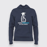 Funny Linux Cleaner Programmer Funny Hoodies For Women