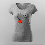Funny smiley T-Shirt For Women
