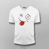 Funny smiley  T-shirt For Men