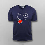 Funny smiley  T-shirt For Men