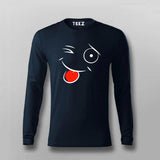 Funny smiley  T-shirt For Men