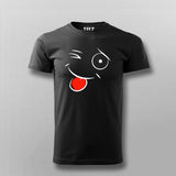 Funny smily T-shirt For Men Online Teez