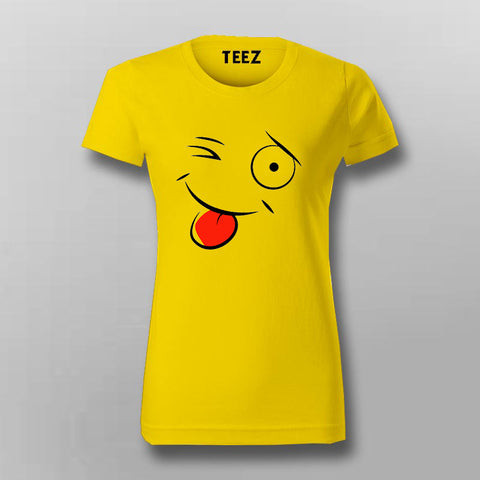 Funny smily T-Shirt For Women Online India