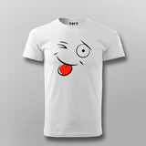 Funny smiley  T-shirt For Men