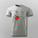 Funny smiley  T-shirt For Men