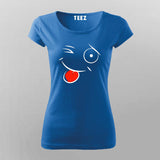 Funny smiley T-Shirt For Women