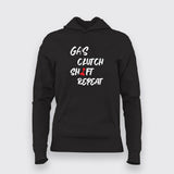 GAS CLUTCH SHIFT REPEAT Hoodies For Women
