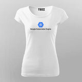Google Kubernetes Engine Logo T-Shirt For Women