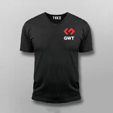 Google Web Toolkit (GWT) Chest Logo V-Neck T-shirt For Men Online India 