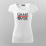 Game Over T-Shirt For Women Online India