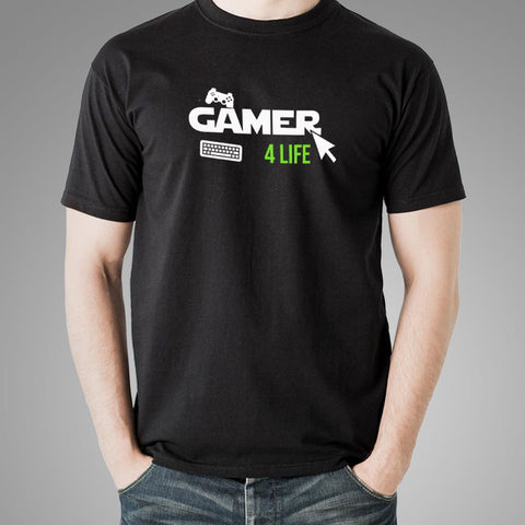 Gamer 4 Life Men’s Gaming T-Shirt Online India