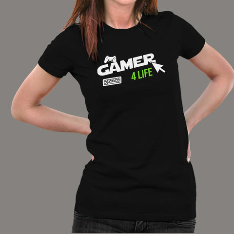 Gamer 4 Life Women’s Gaming T-Shirt Online India